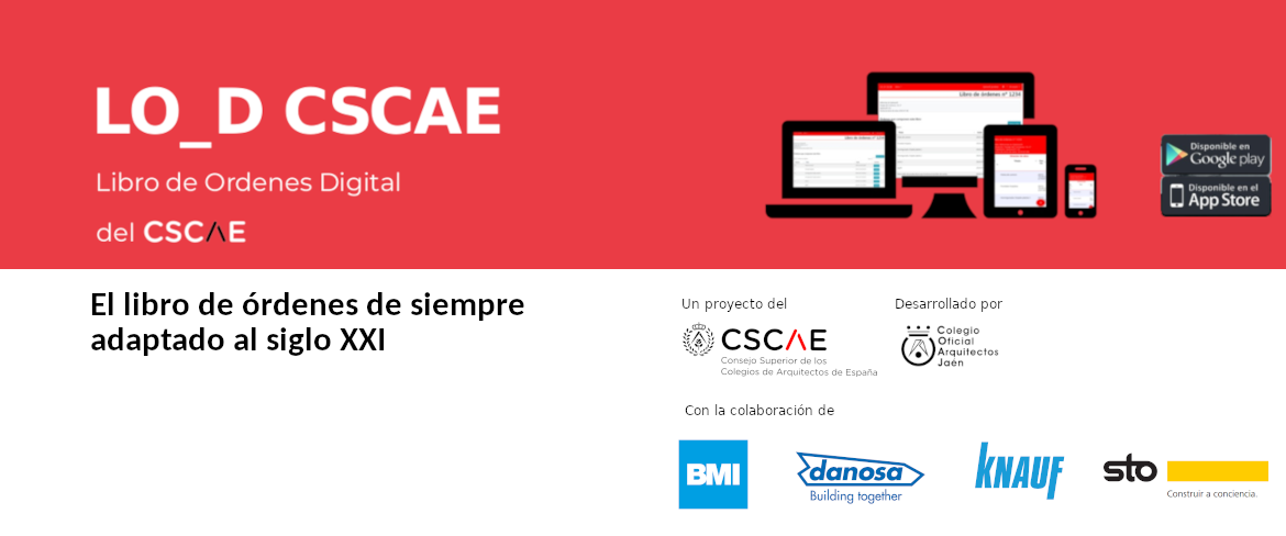 Comienza a funcionar el Libro de Órdenes Digital (LO_D) del CSCAE para facilitar el trabajo de los arquitectos y arquitectas 