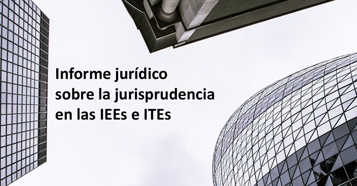 jurisrpudencia ingenieria arquitectos IEE e ITE rrss