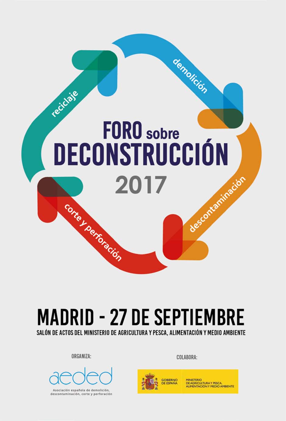 AEDED Foro Deconstruccion cartel