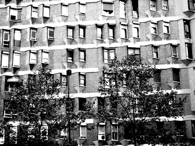 Edificio Meridiana de Oriol Bohigas en Barcelona.Cataluña.España. Foto:MarisaLR