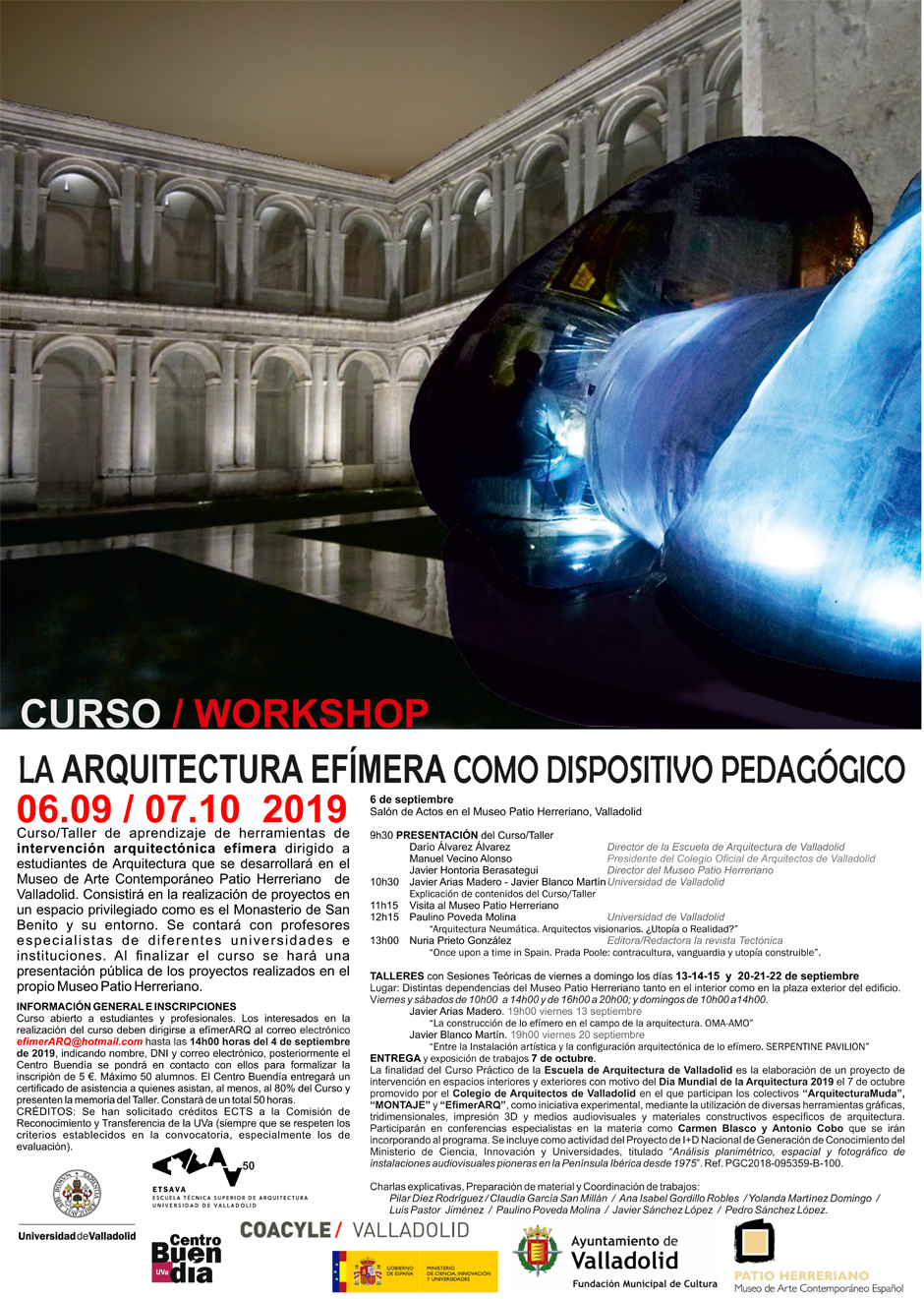 09 Workshop Patio Herreriano 2019 Cartel copia