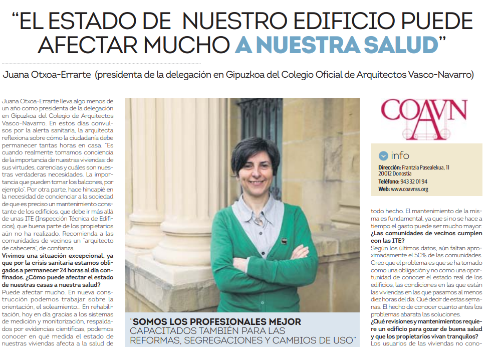 entrevista presidenta coavn gipuzkoa