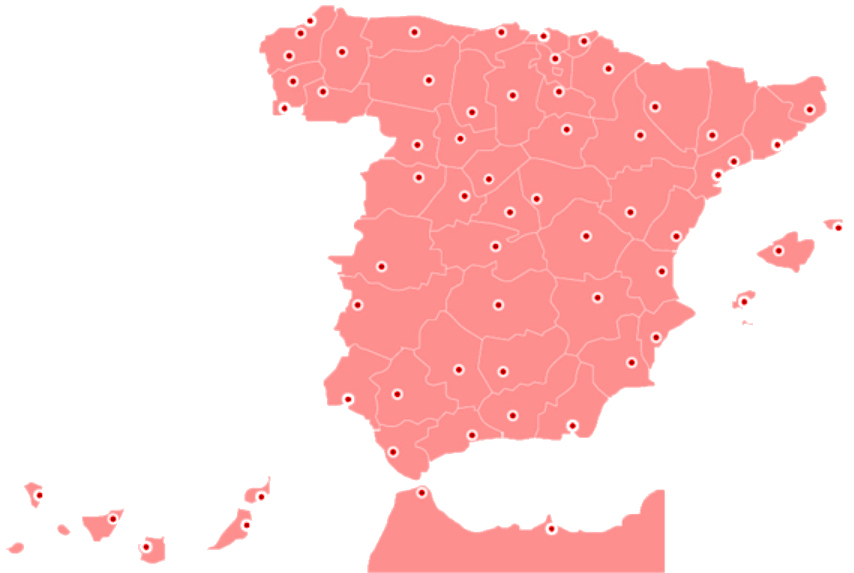 mapa sedes coas