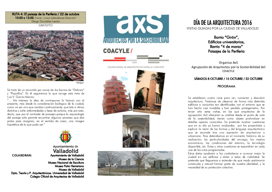 DiA DE LA ARQUITECTURA 2016 1