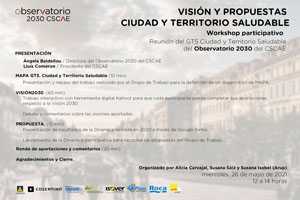 Observatorio2030 - Reunión workshop GT5 Ciudad y Territorio Saludable
