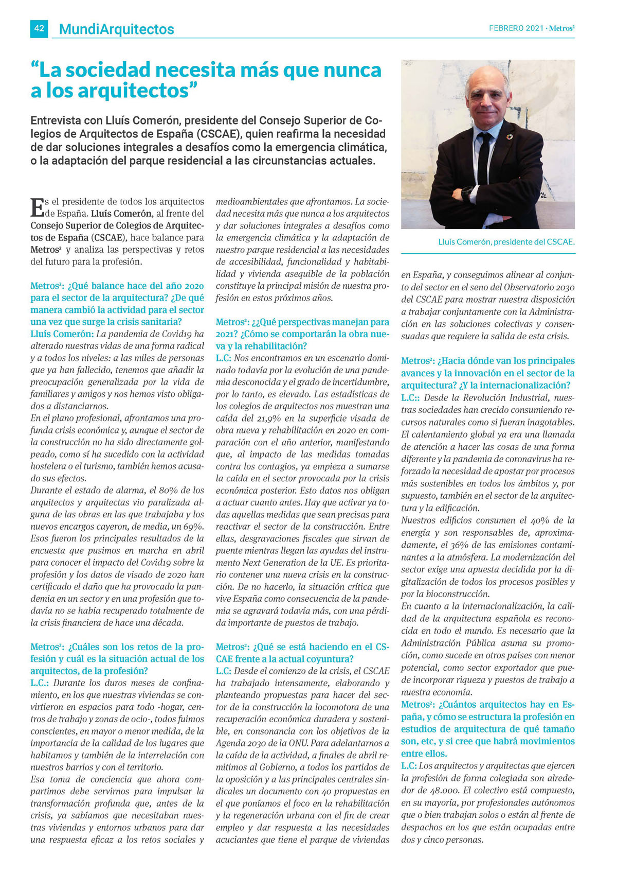 entrevista presidente metros2