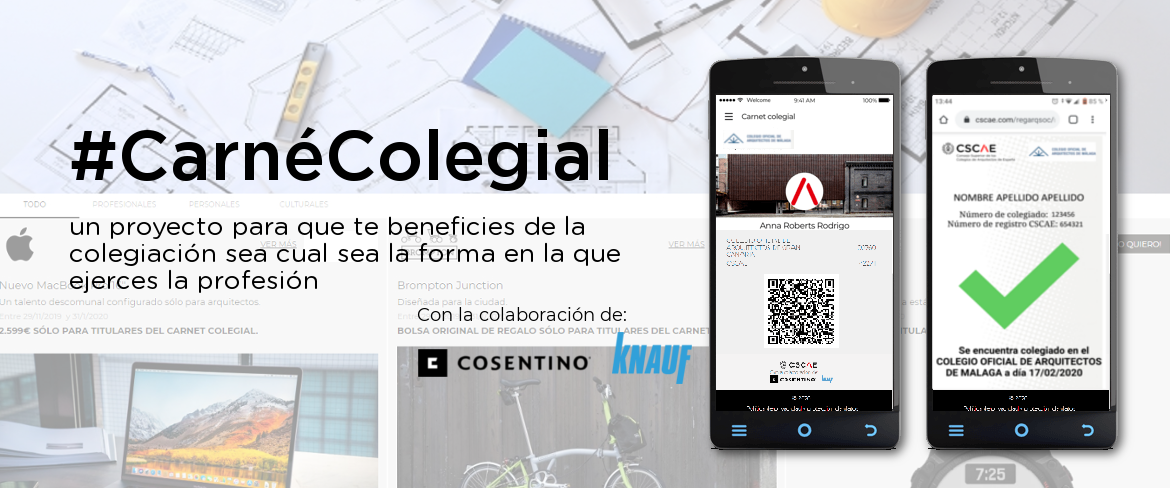 Un carné colegial reforzará el vínculo entre los profesionales de la Arquitectura en España 