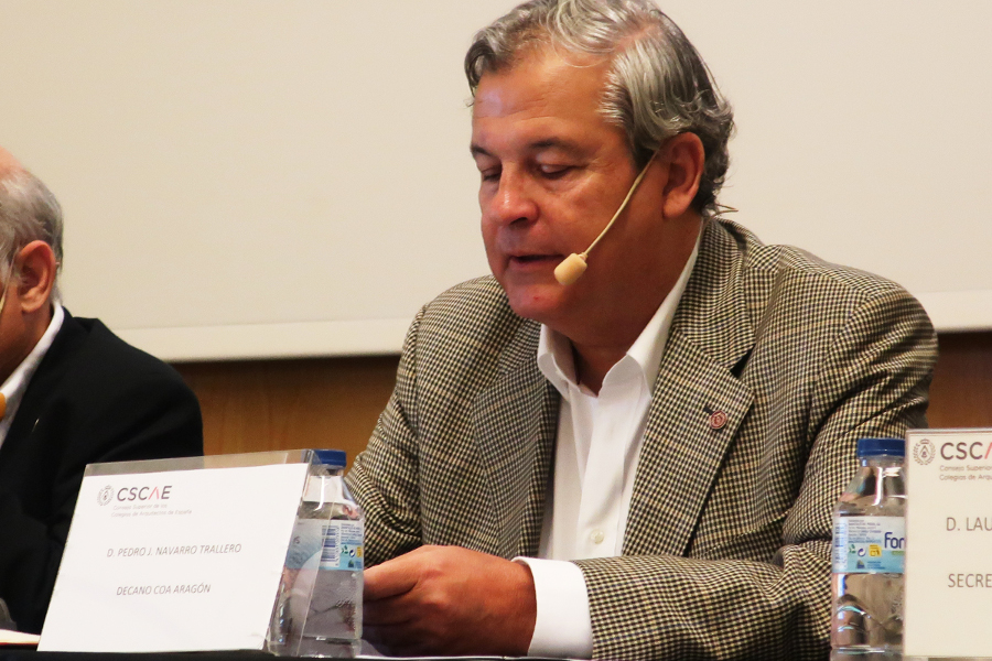Pedro Navarro Trellero. Decano Colegio Oficial de Arquitectos de Aragón